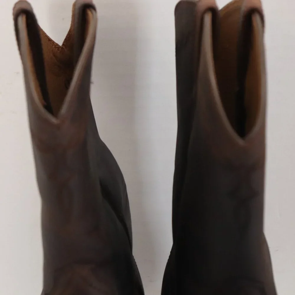 Ariat Men's‎ Western Cowboy Boots Size US 9B Dark Brown Leather